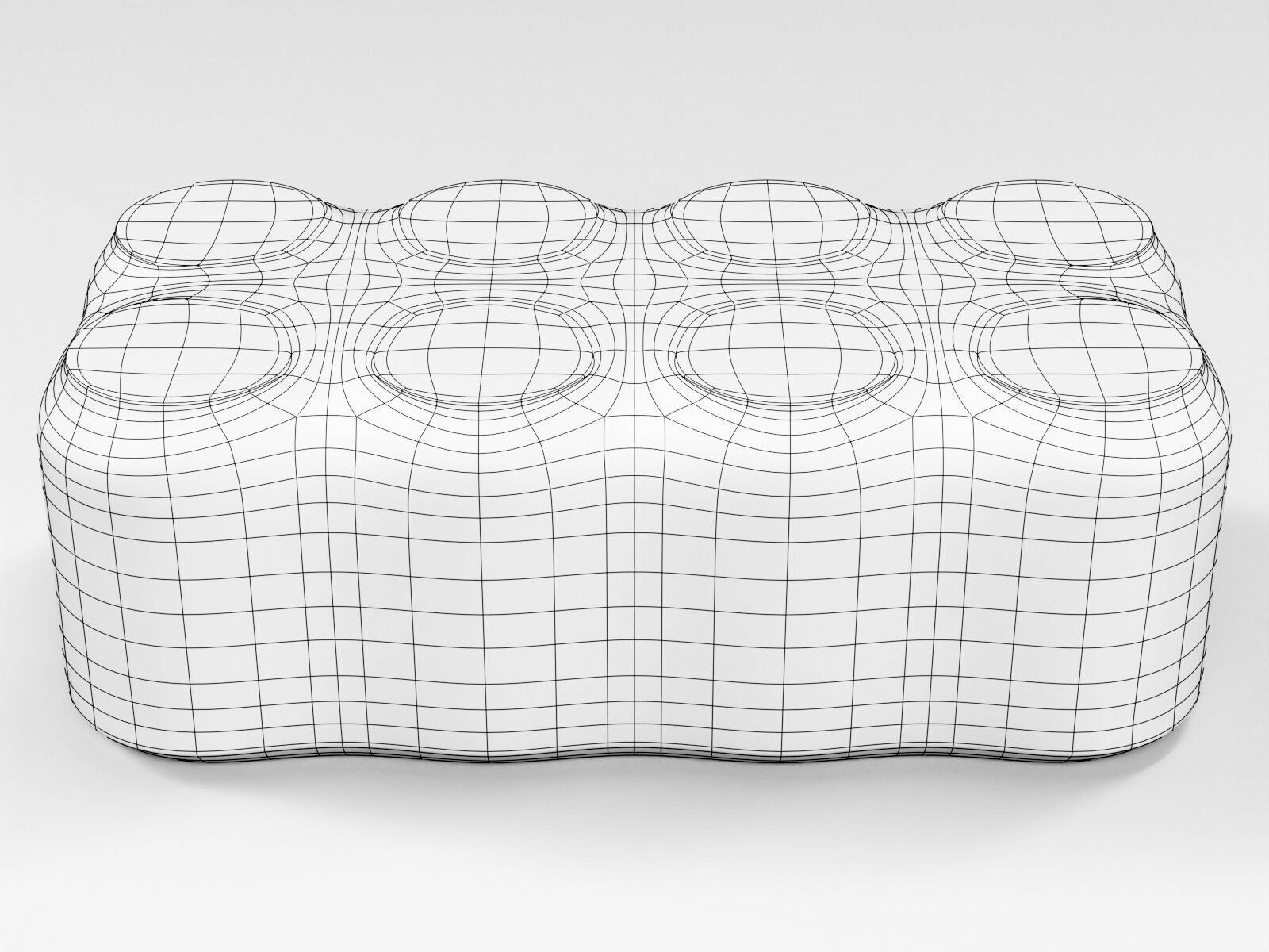 8 pack 250ml - 25cl  beer can shrinkwrap 3D model_3