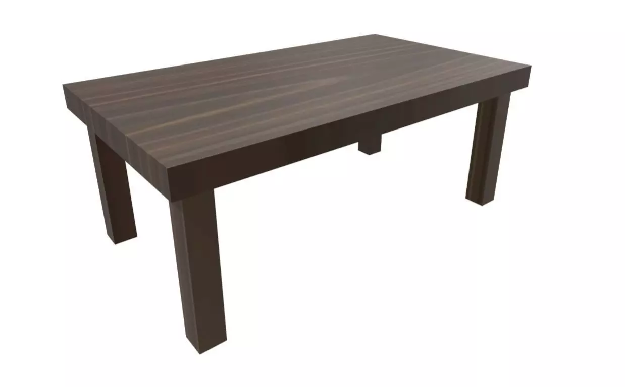 Simple Low-Poly Table Low-poly 3D model_0