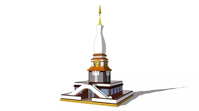 Buddha Pagoda 3D model