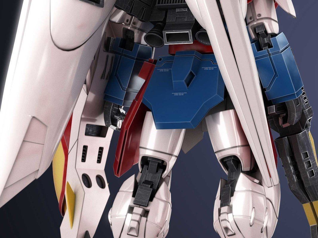 Gundam Zero Wing XXXG-00W0 Low-poly 3D model_3