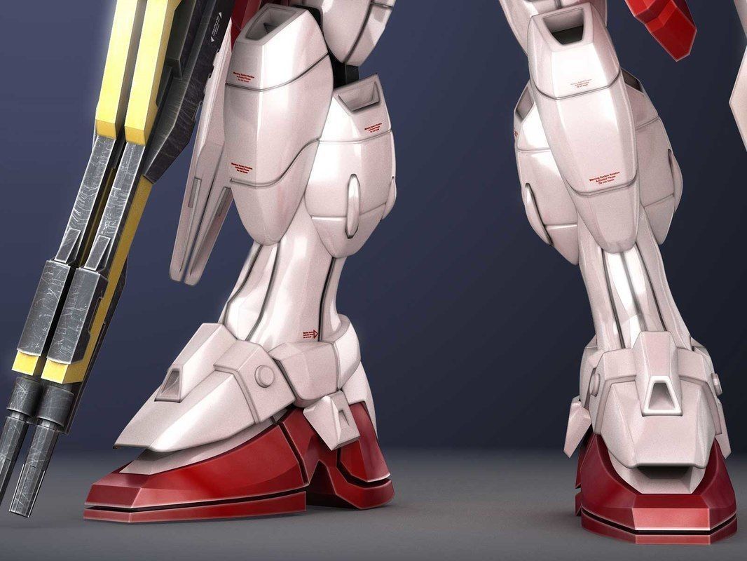 Gundam Zero Wing XXXG-00W0 Low-poly 3D model_5