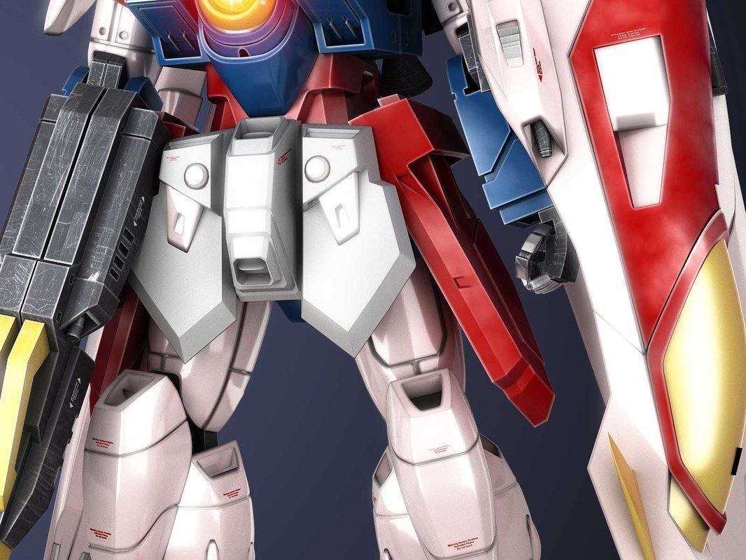 Gundam Zero Wing XXXG-00W0 Low-poly 3D model_6