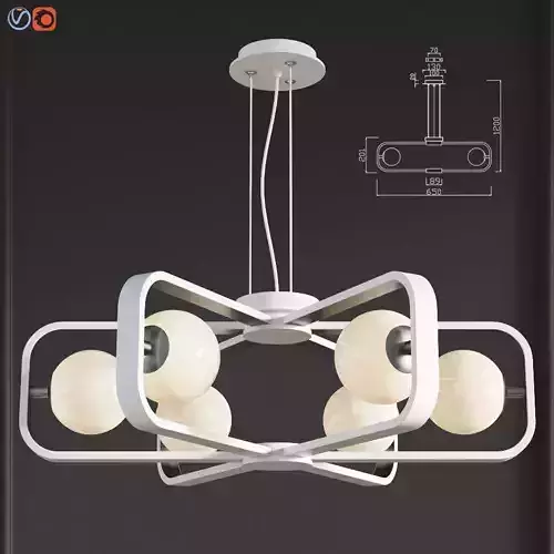 Chandelier Suspension Light Avola Chrome Maytoni Modern