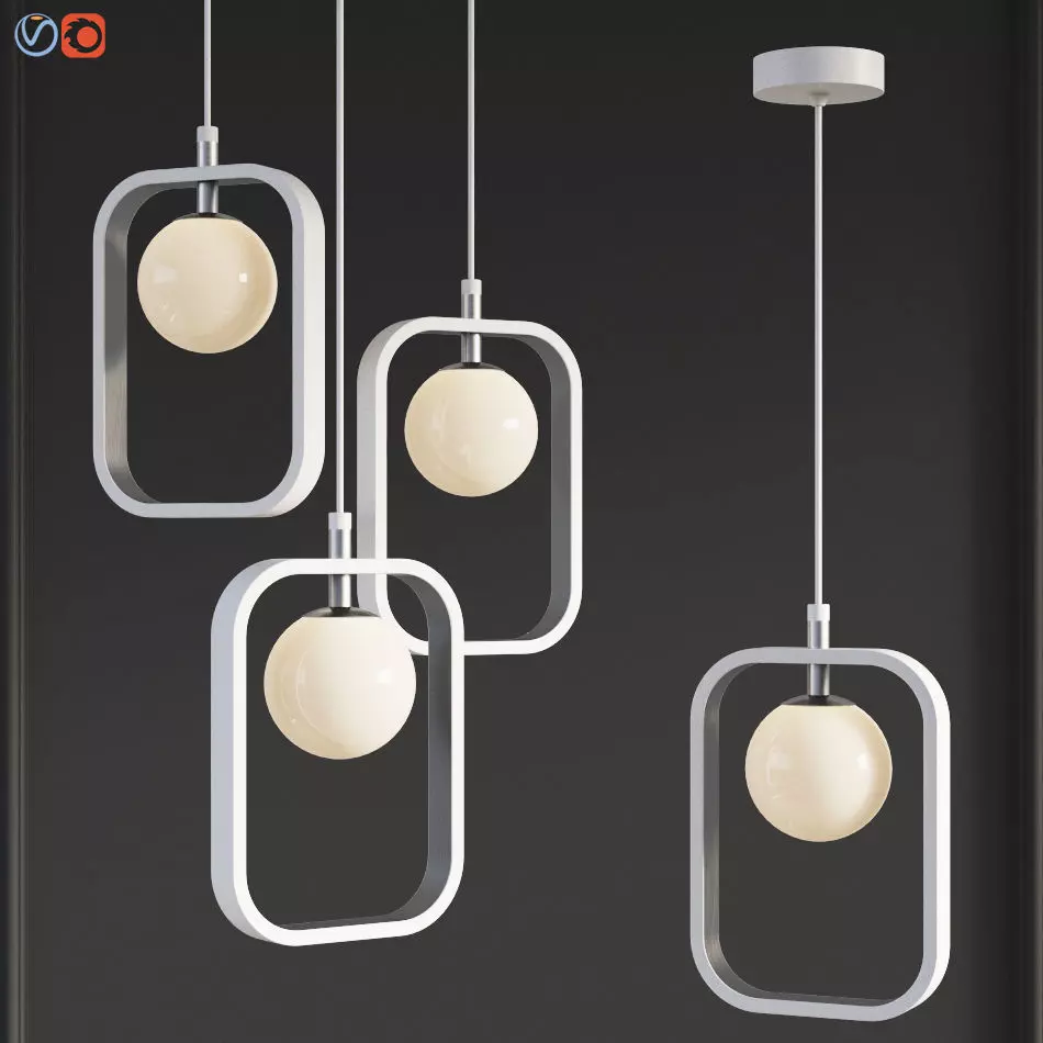 Suspension Light Avola Chrome Maytoni Modern 3D model_0