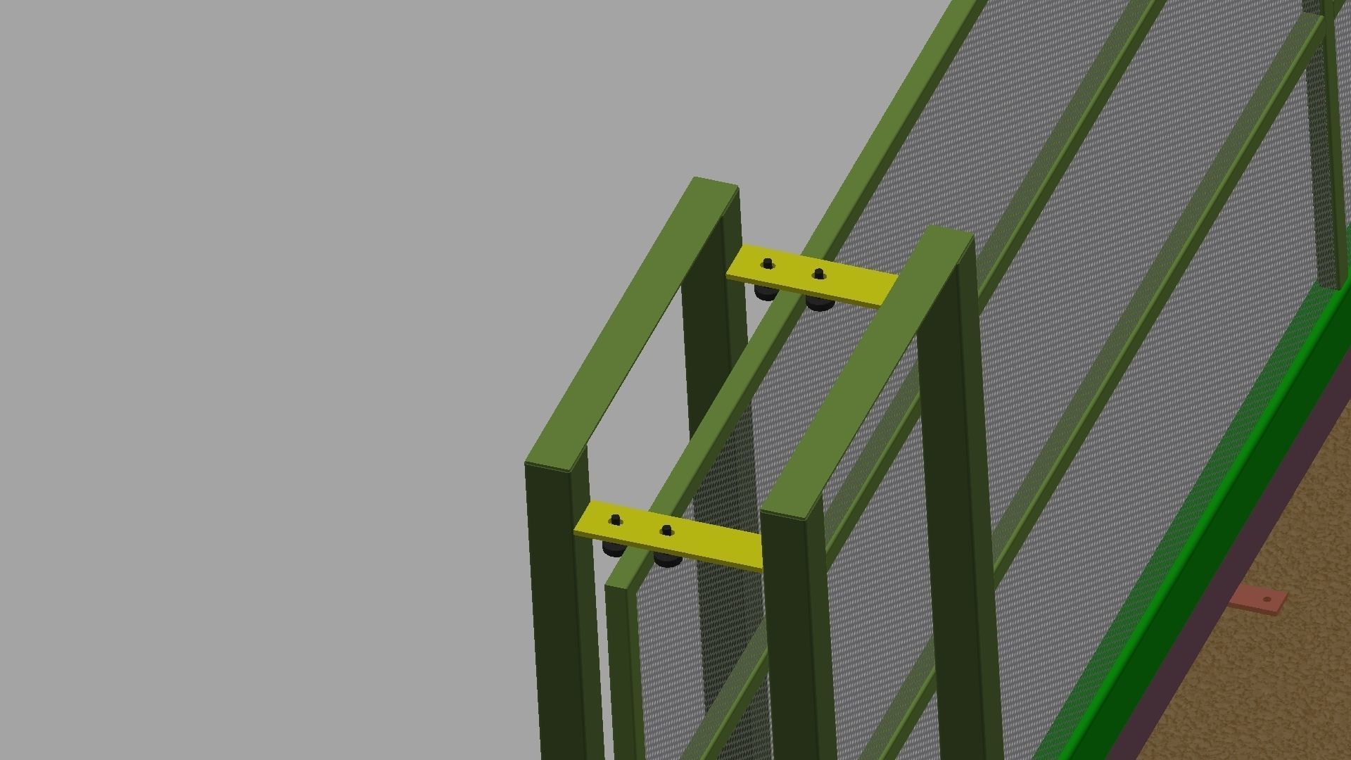 Sliding Gate Free 3D model_3
