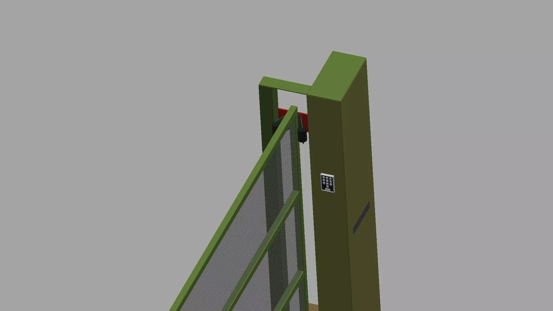 Sliding Gate Free 3D model_0