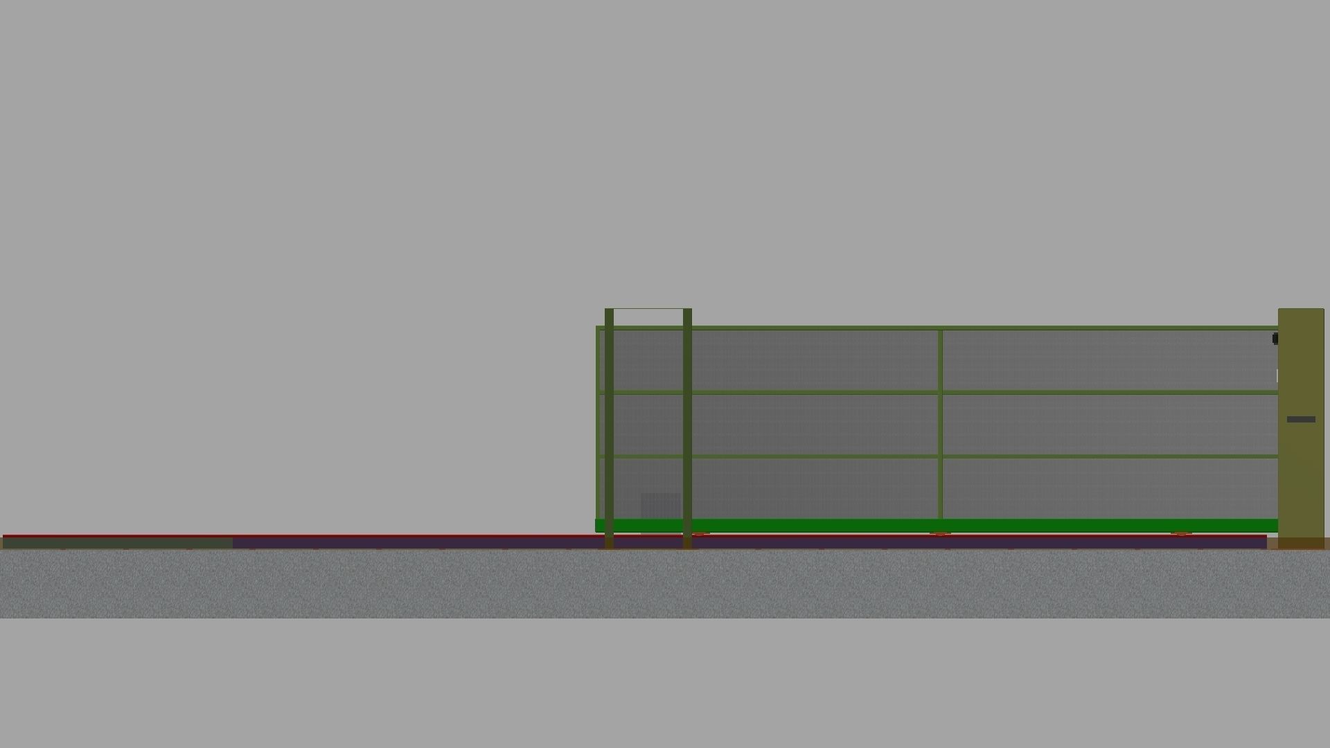 Sliding Gate Free 3D model_4