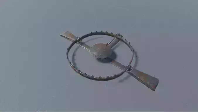 Metal Trap Low-poly 3D model