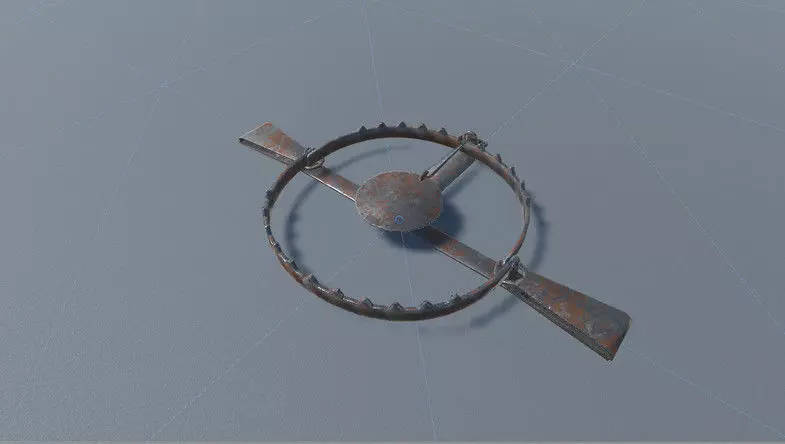 Metal Trap Low-poly 3D model
