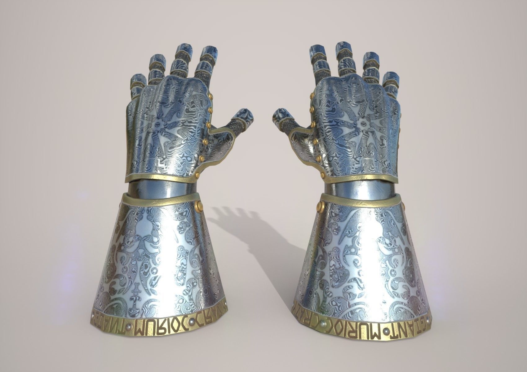 HIE Game Ready Hand Armor D180427 3D model_1