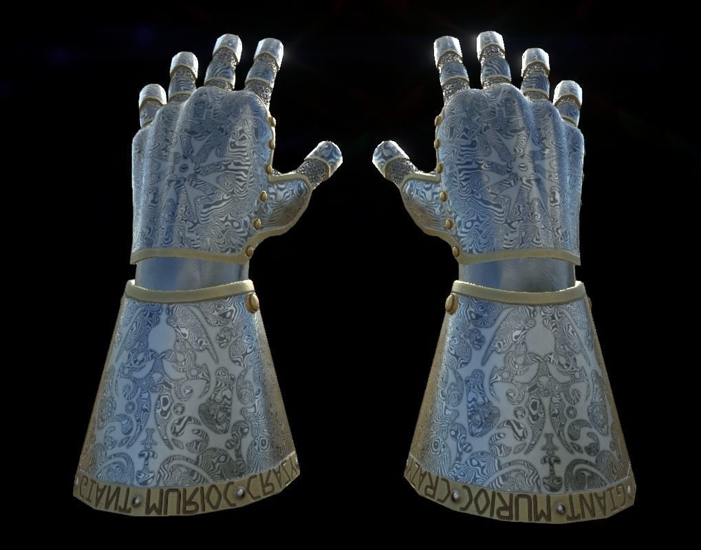 HIE Game Ready Hand Armor D180427 3D model_9