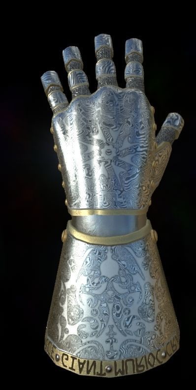 HIE Game Ready Hand Armor D180427 3D model_4