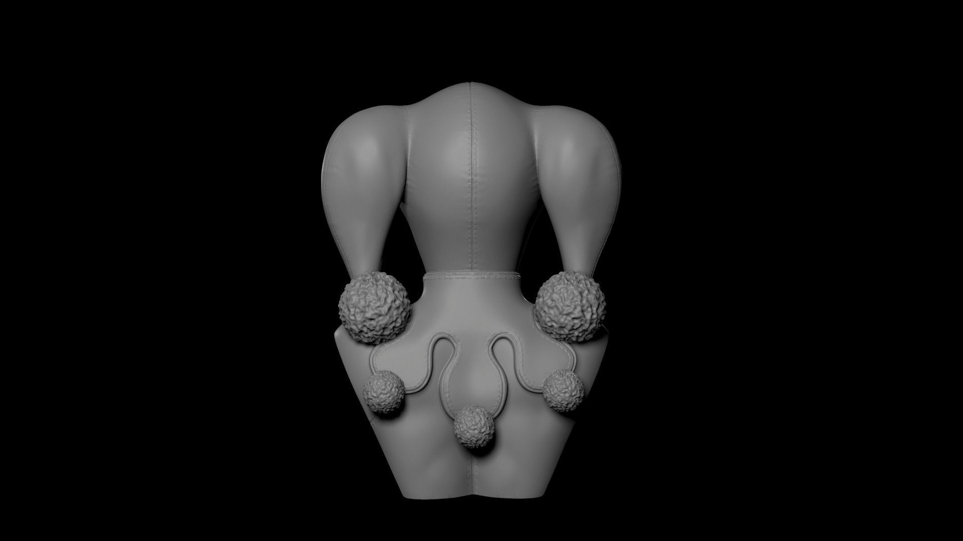 Bust - Harley Quinn Classic Suit 3D print model_4