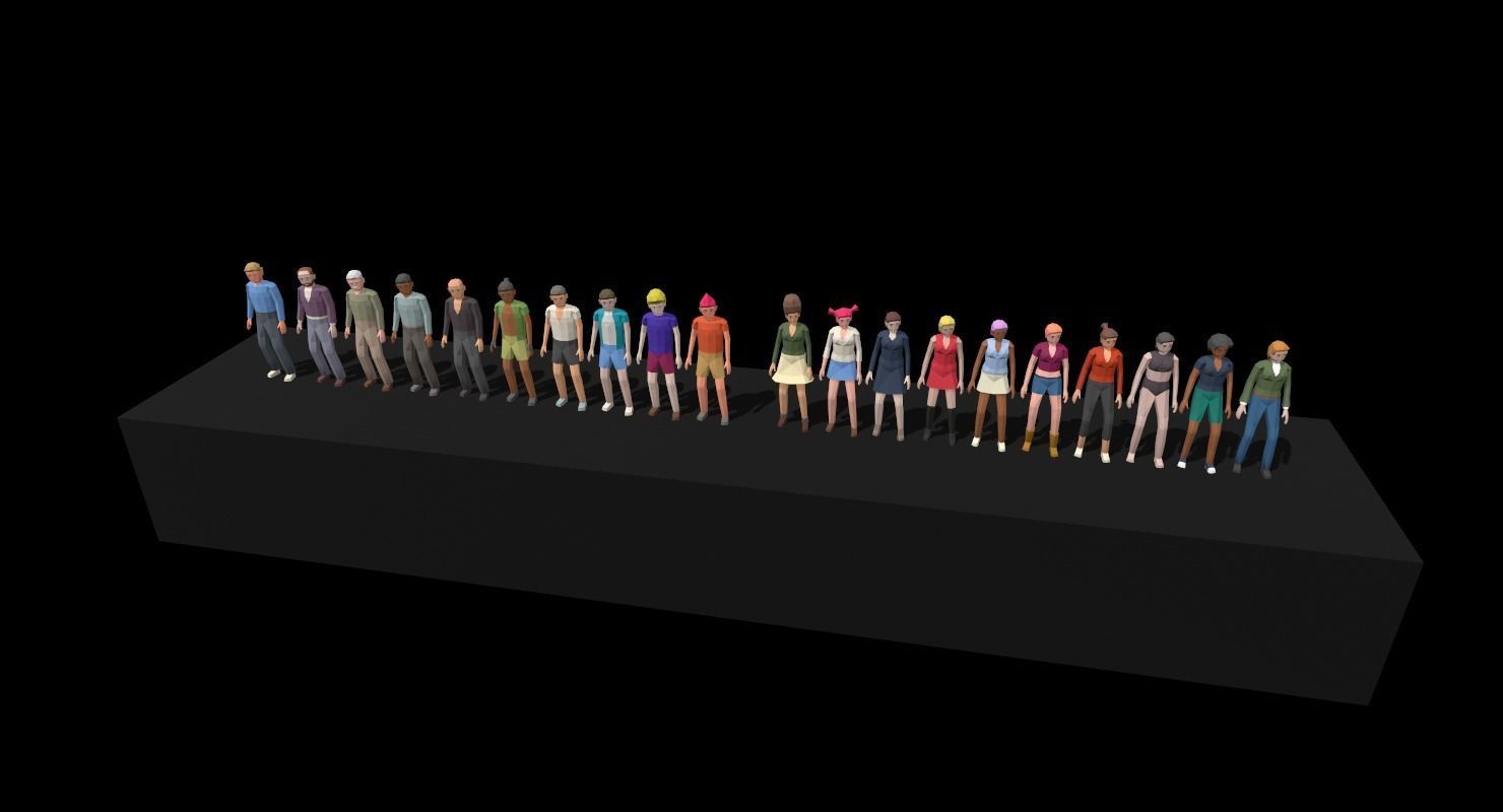 LowPoly City Pack Low-poly 3D model_10