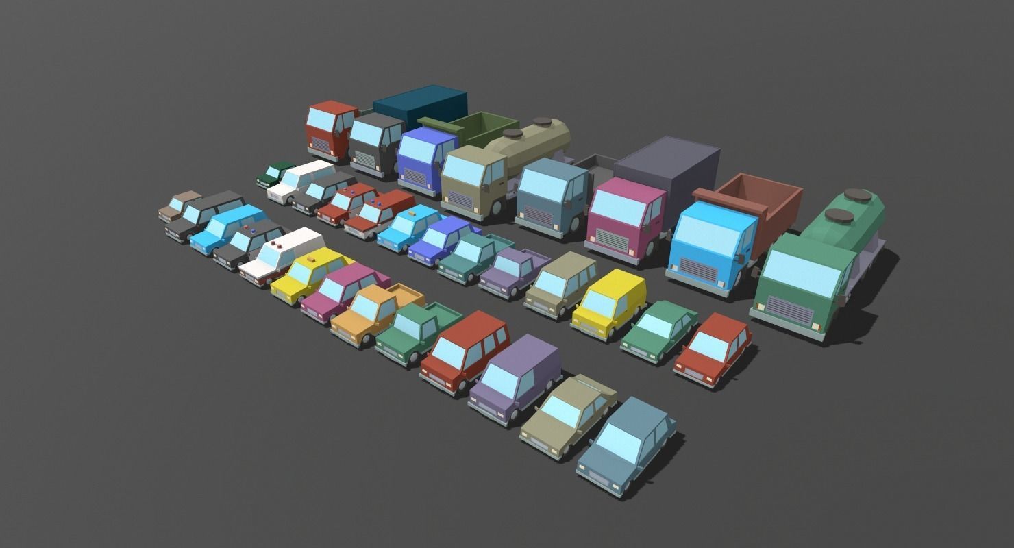 LowPoly City Pack Low-poly 3D model_21