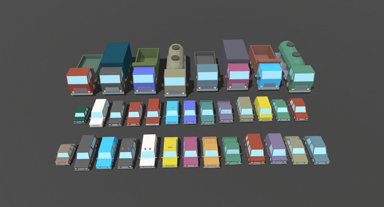 LowPoly City Pack Low-poly 3D model_19