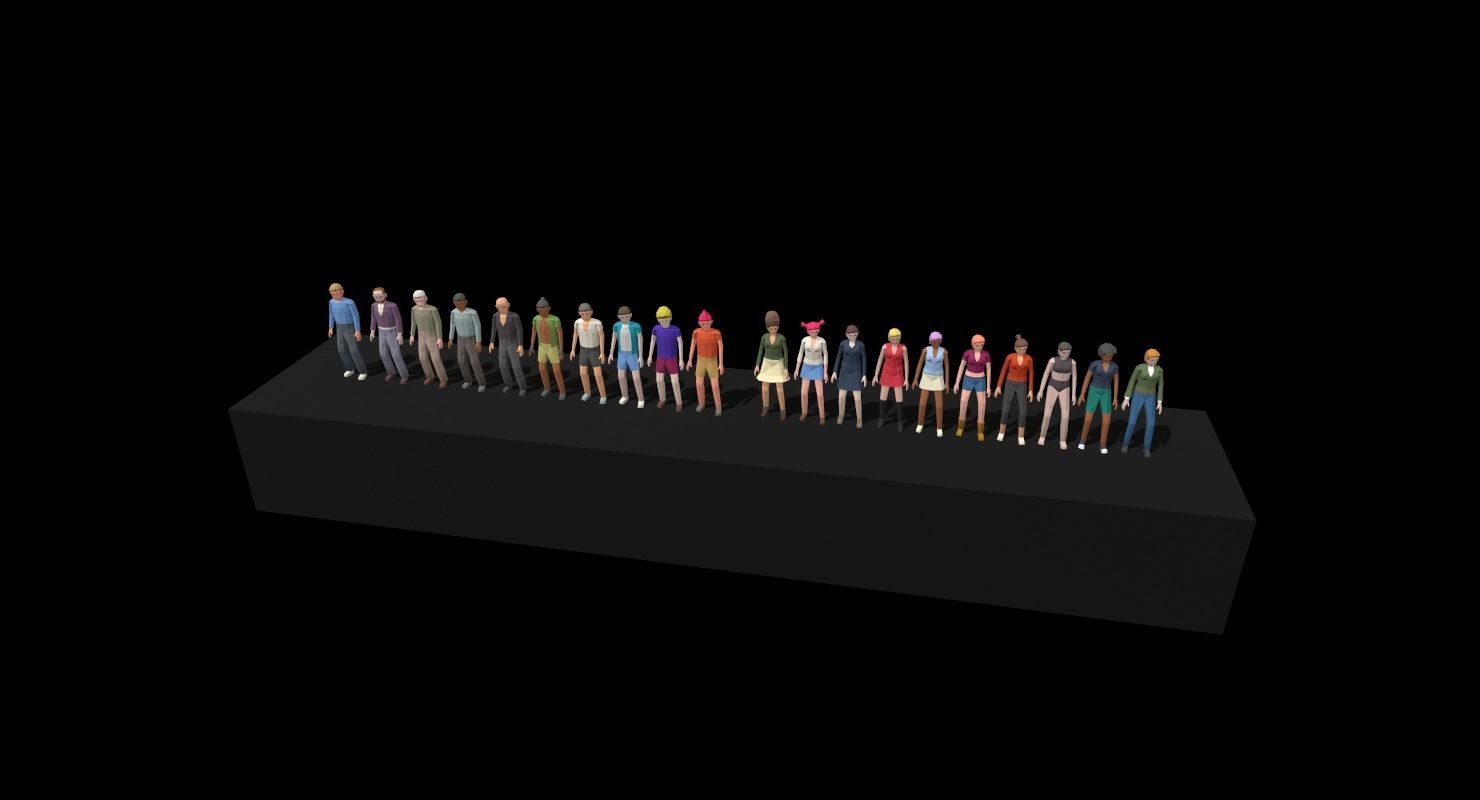 LowPoly City Pack Low-poly 3D model_9