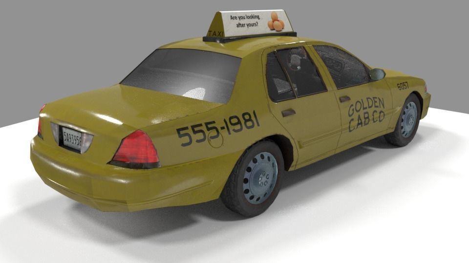 Car pack low poly Low-poly 3D model_14