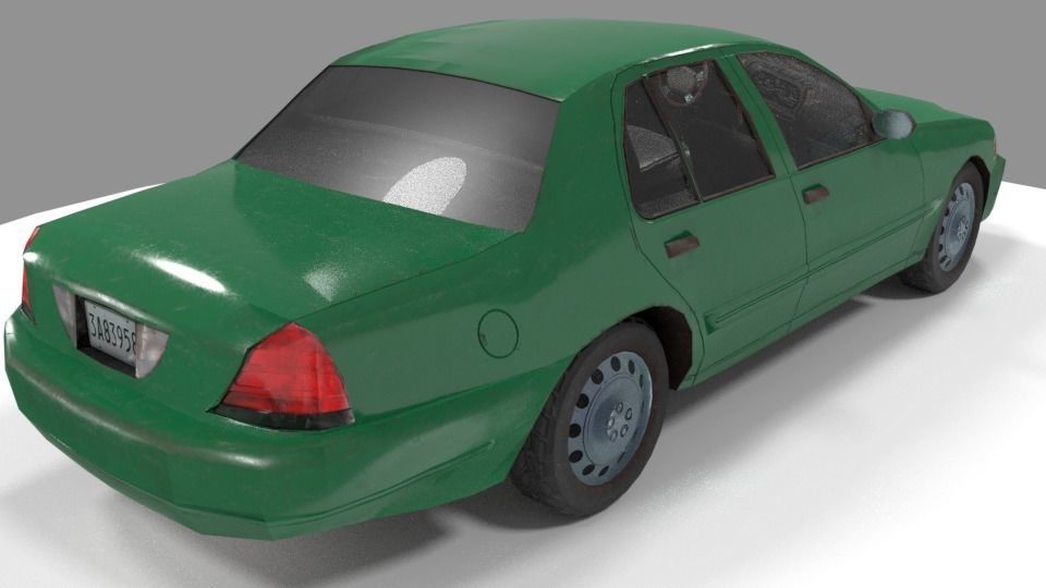 Car pack low poly Low-poly 3D model_11