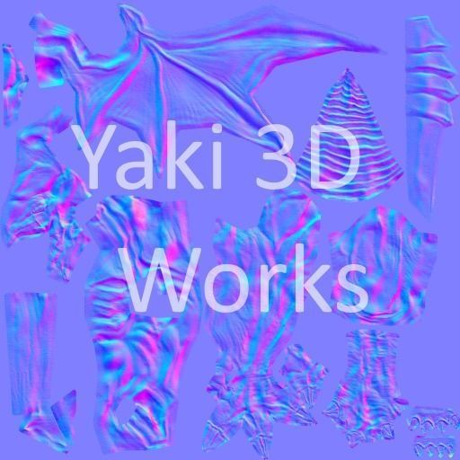 Gargoyle TypeB Low-poly 3D model_4