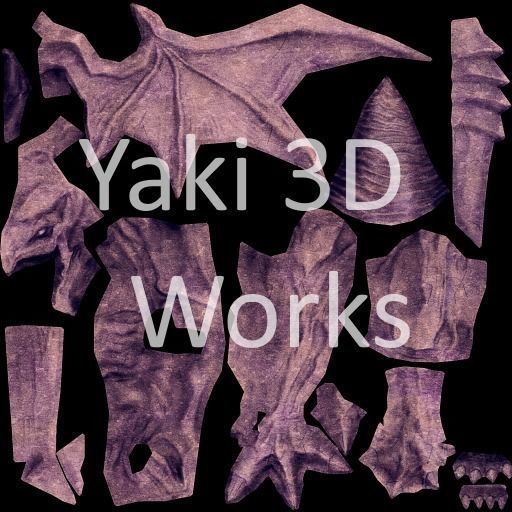 Gargoyle TypeB Low-poly 3D model_5