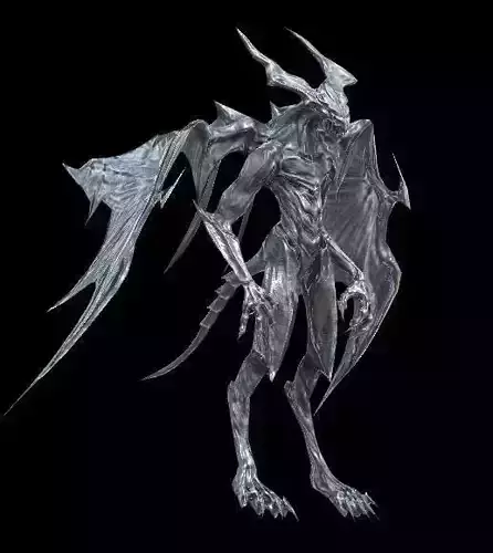 Gargoyle TypeC Low-poly 3D model