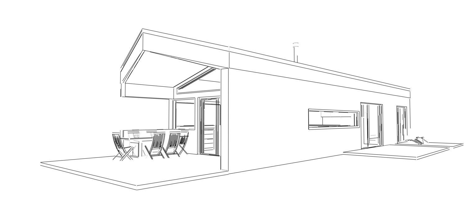 Modern designed house K90 Low-poly 3D model_9