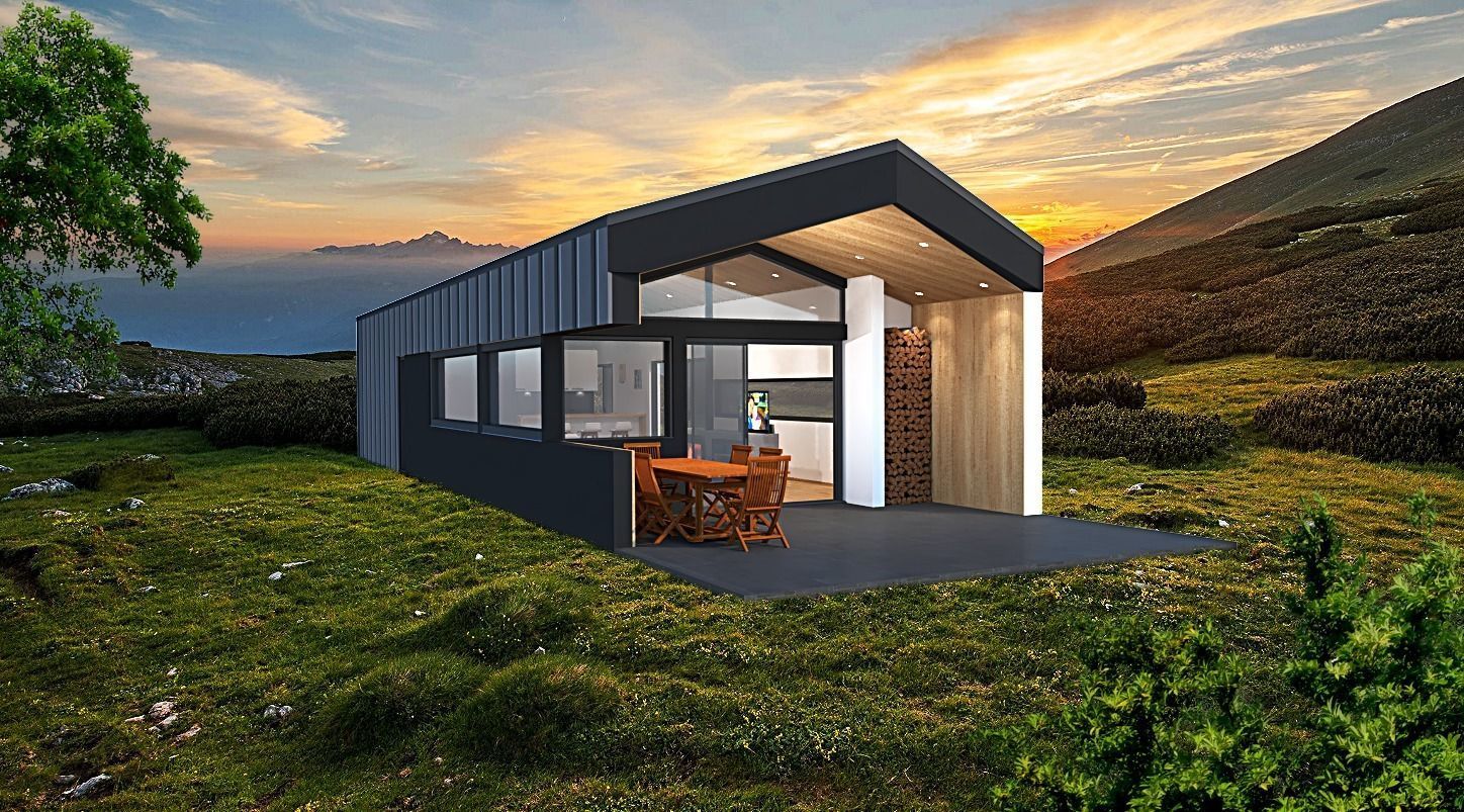 Modern designed house K90 Low-poly 3D model_10