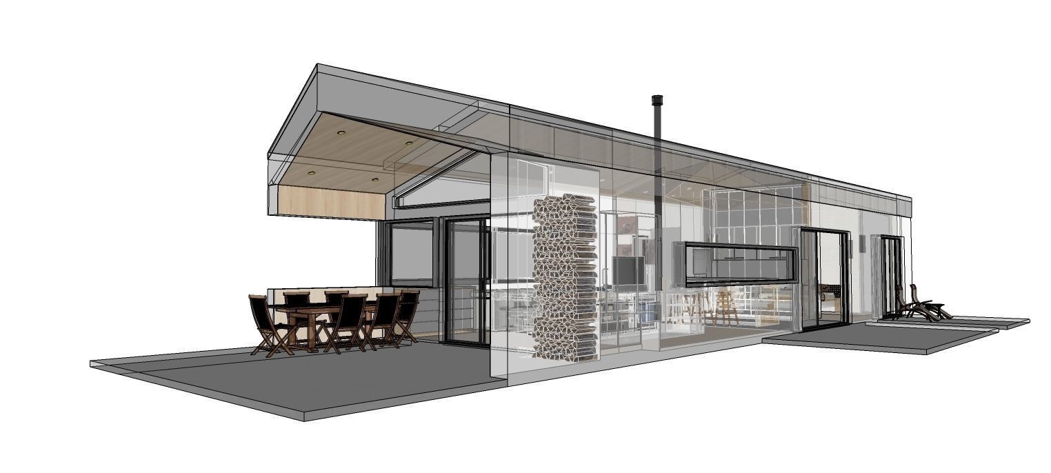 Modern designed house K90 Low-poly 3D model_16