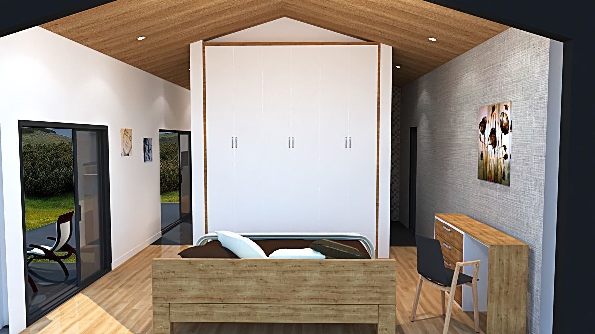 Modern designed house K90 Low-poly 3D model_13