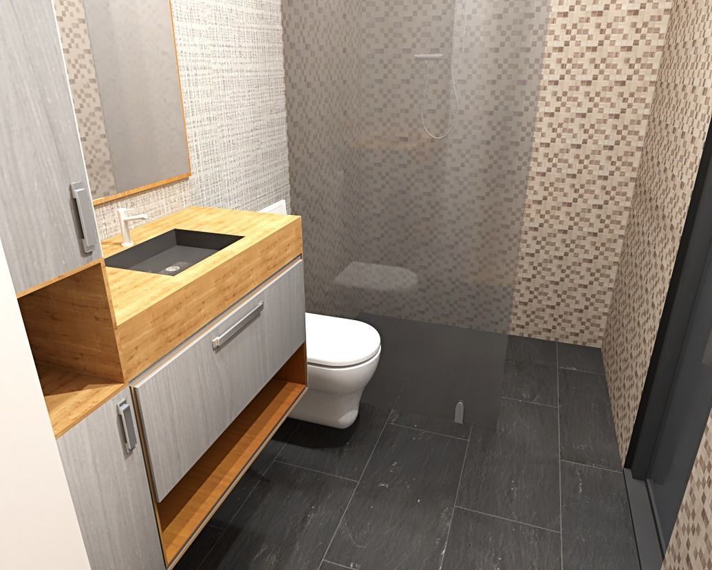 Modern designed house K90 Low-poly 3D model_7