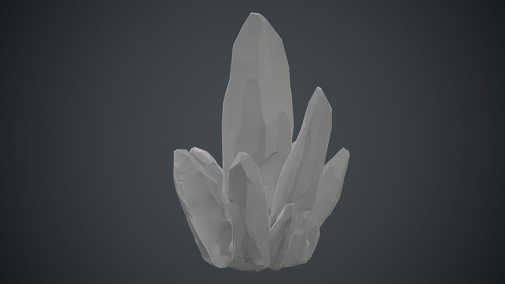 Purple Crystal PBR Game Ready Low-poly 3D model_20