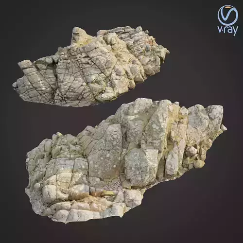 3d scanned rock cliff L2