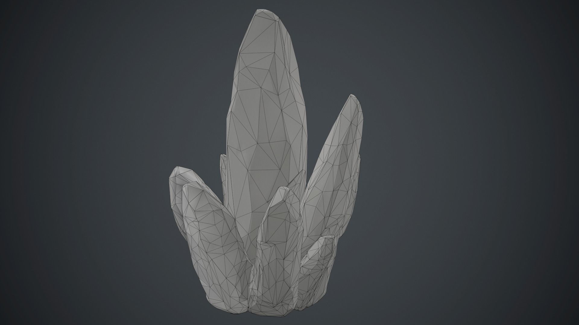 Blue Crystal PBR Game Ready Low-poly 3D model_18