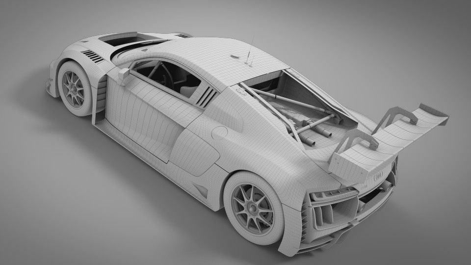 Audi R8 LMS 2016 2017 3D model_12