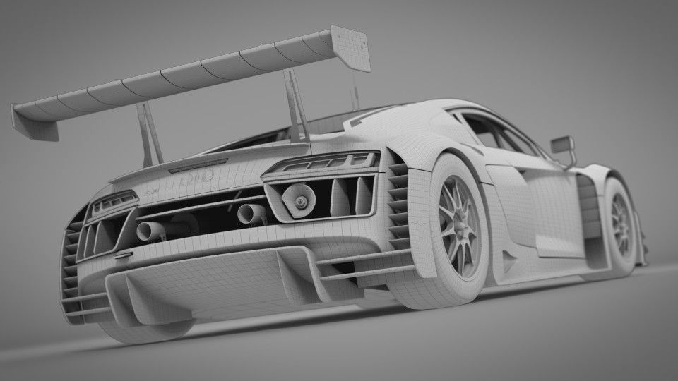 Audi R8 LMS 2016 2017 3D model_10