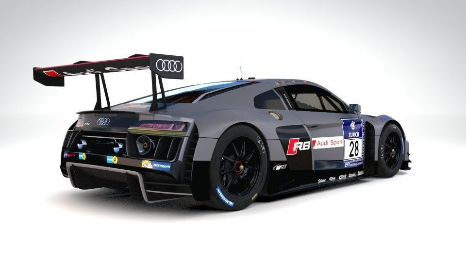 Audi R8 LMS 2016 2017 3D model_1