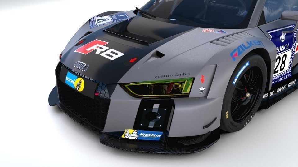 Audi R8 LMS 2016 2017 3D model_6