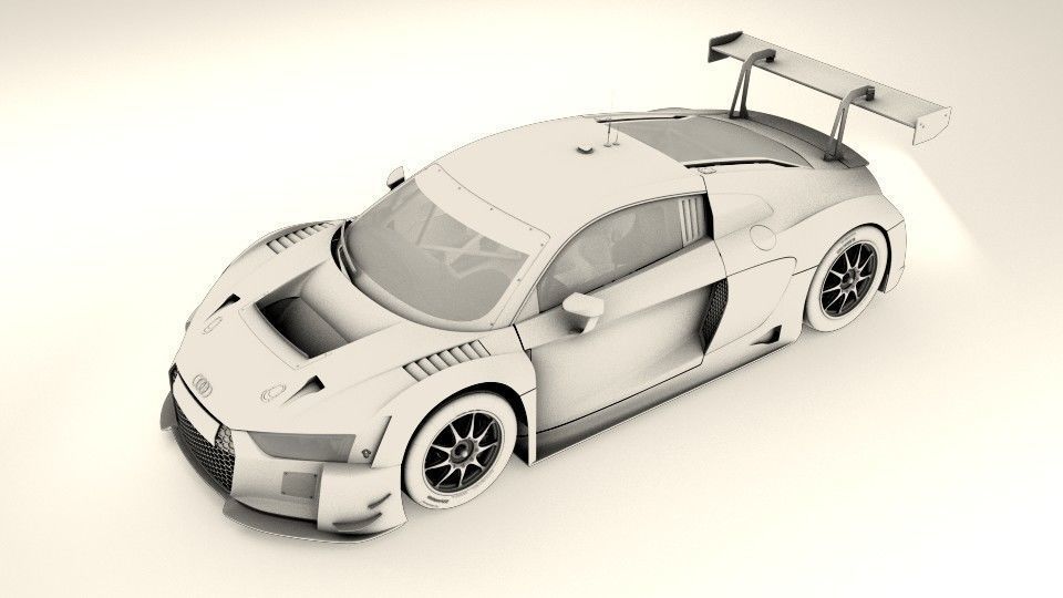 Audi R8 LMS 2016 2017 3D model_15