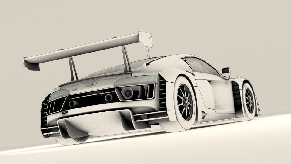 Audi R8 LMS 2016 2017 3D model_16