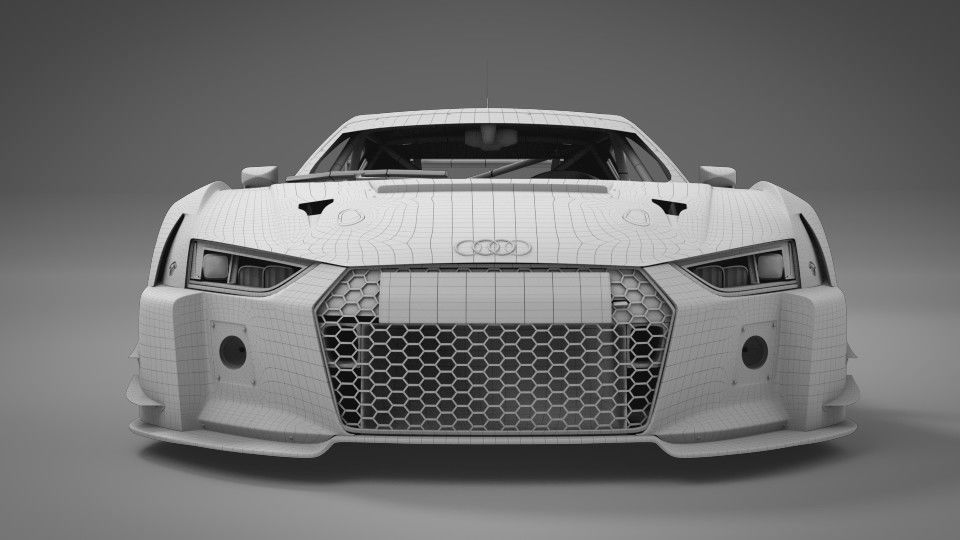 Audi R8 LMS 2016 2017 3D model_9