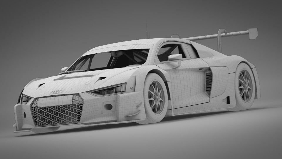 Audi R8 LMS 2016 2017 3D model_8