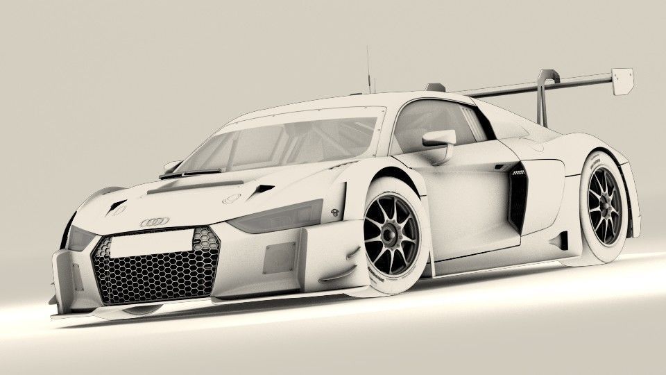Audi R8 LMS 2016 2017 3D model_19