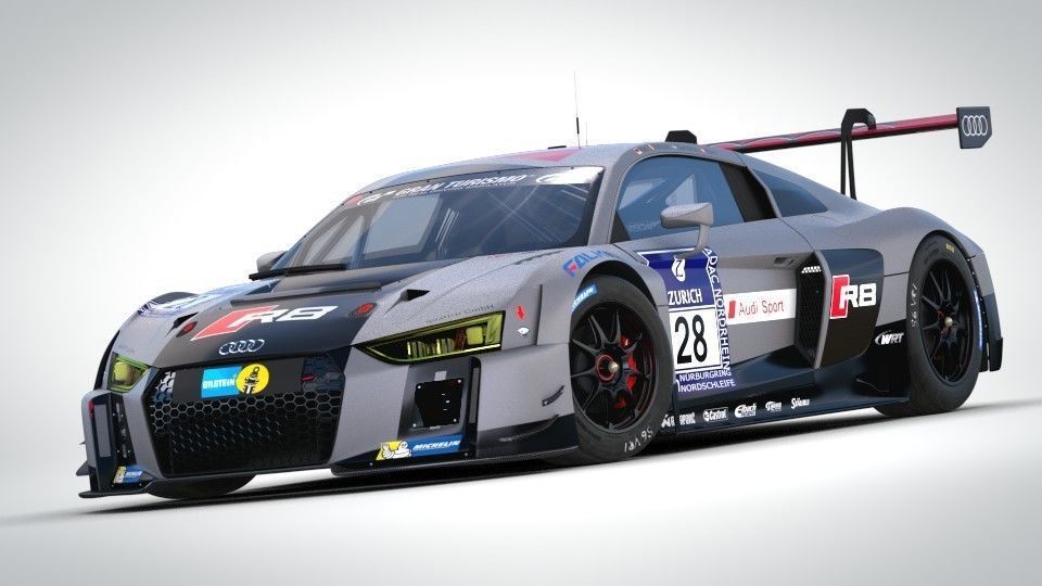 Audi R8 LMS 2016 2017 3D model_4