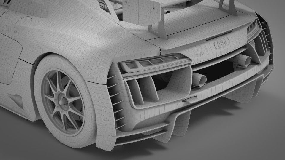 Audi R8 LMS 2016 2017 3D model_11