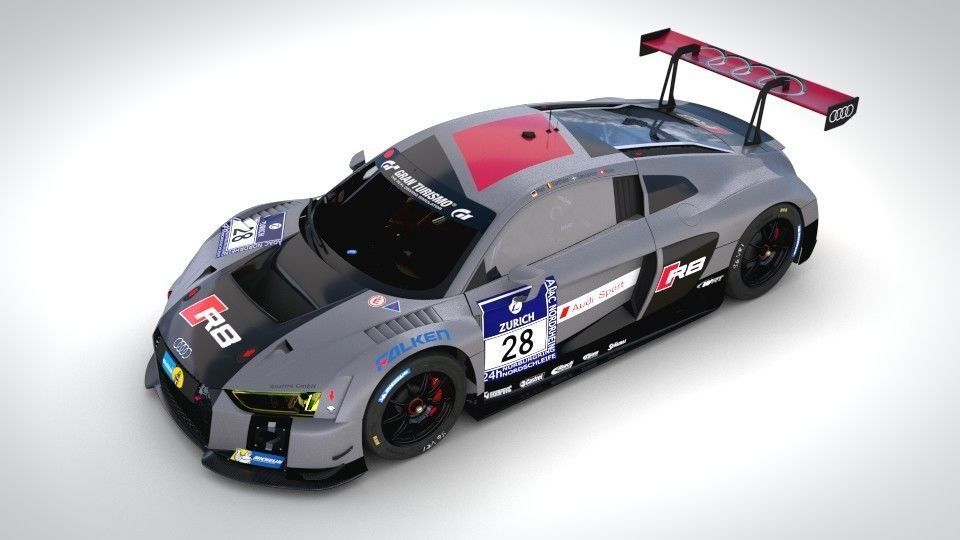 Audi R8 LMS 2016 2017 3D model_3