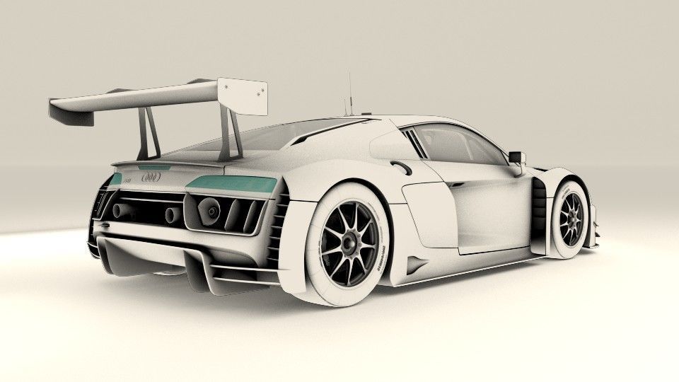 Audi R8 LMS 2016 2017 3D model_18