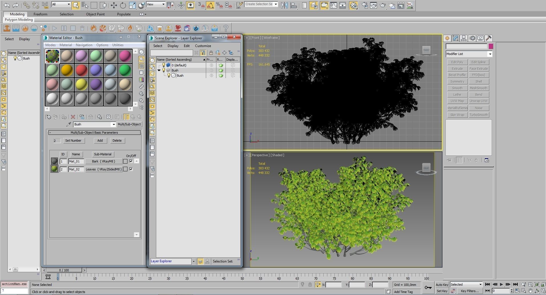 Bush Plant 3D model_9