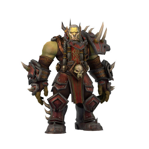 Warcraft Saurfang Animated and Rigged Free low-poly 3D model