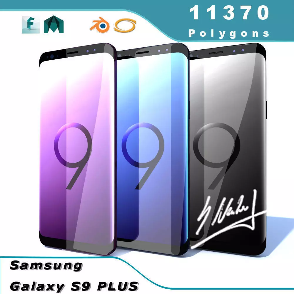 Samsung Galaxy S9 Plus 3D model_0